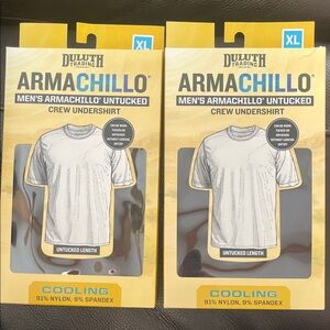 Duluth Trading Co Men's Armachillo Cooling Crew Undershirt -lot of Black XL NEW